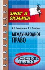 Международное право: конспект лекций